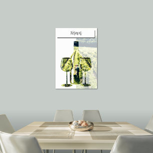 Ewige Liebe im Weinberg, Stencil nach Maß mit Foto Poster