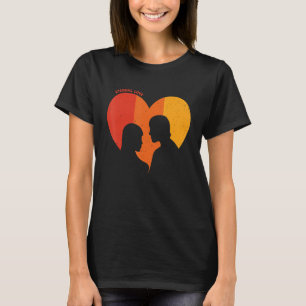 Ewige Liebe Matching Couples Retro Vintag Valent T-Shirt