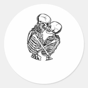 Ewige Liebe Skelette Umarmen Sticker