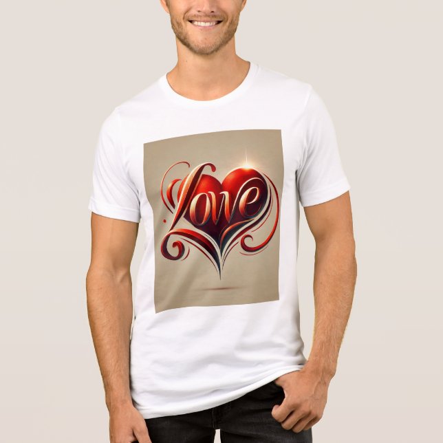 Ewige Liebe Tri-Blend Shirt (Vorderseite)