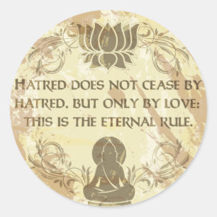 Ewige Regel Buddhas Runder Aufkleber