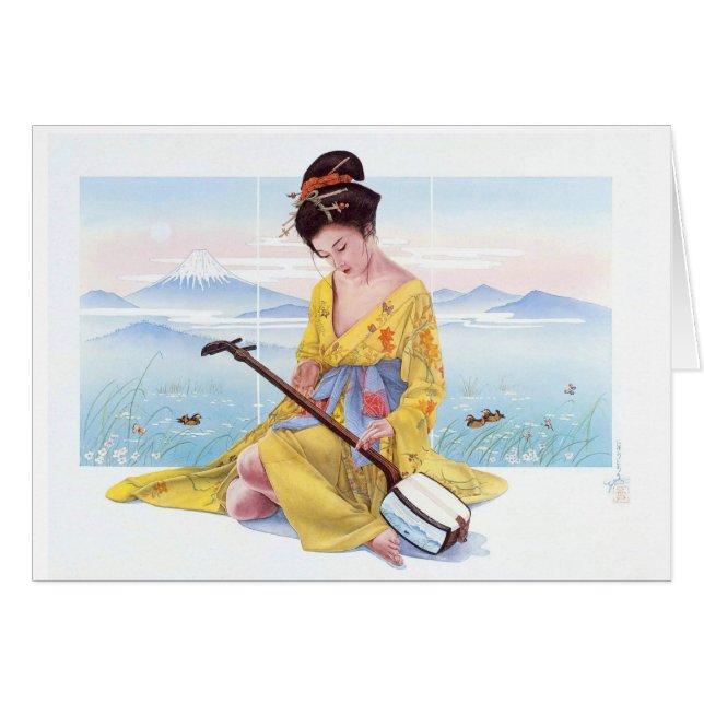 EWIGE SCHÖNHEIT, JAPANISCHE GEISHA (Vorderseite (Horizontal))