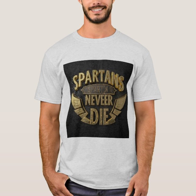 Ewige Spartaner Der unnachgiebige Geist-T - Shirt (Vorderseite)