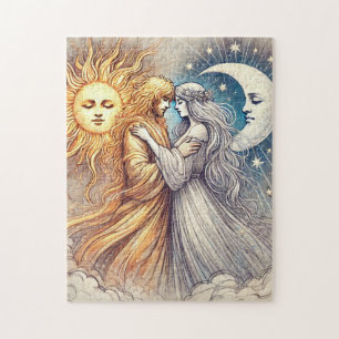 Ewige Umarmung – Liebe von Sonne und Mond