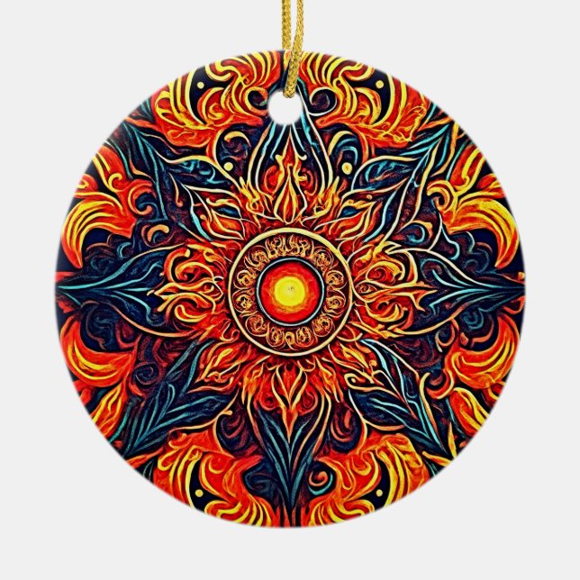 Ewige Visionäre Bliss Keramik Ornament (Vorne)