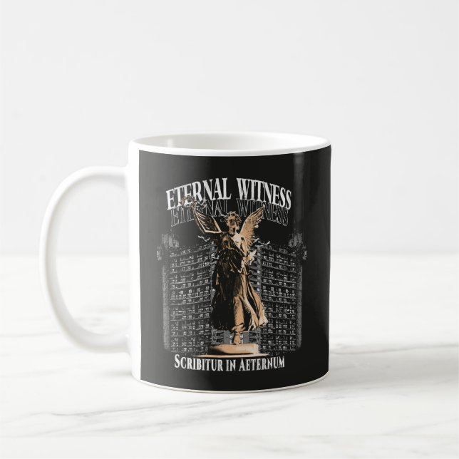 Ewige Zeuge - Brutalist Streetwear Design Kaffeetasse (Links)