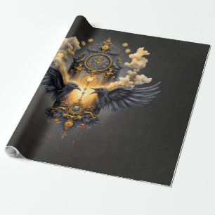 Ewige Zeugen – Uhr des karmesinroten Schicksals. Geschenkpapier