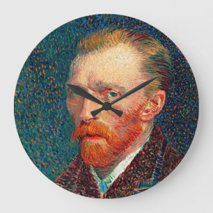 Ewiger Blick: Das Selbstportrait von Vincent Van G Große Wanduhr