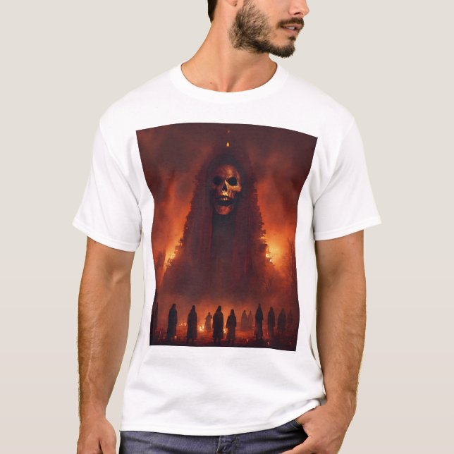 Ewiger Blutkrebs: Grafischer T - Shirt für Todesme (Vorderseite)