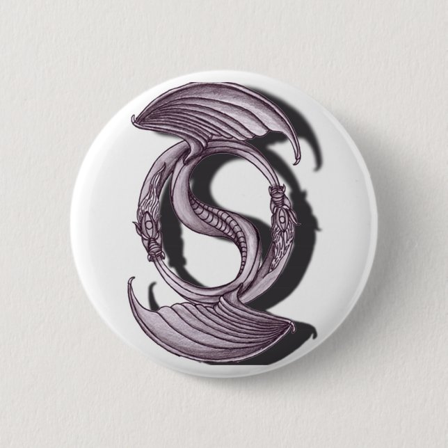 Ewiger Drache Button (Vorderseite)