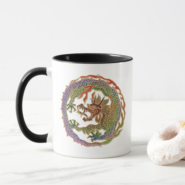 Ewiger Drachenkreis Tasse (Mit Donut)