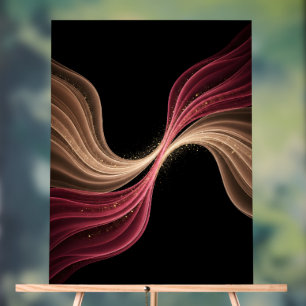 Ewiger Fluss der Liebe — Abstrakte romantische Kun Acrylschild