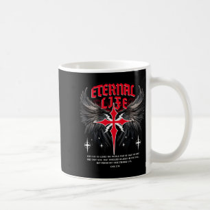 Ewiger Jesus Kreuz Gothic Punk Leben Nu Goth Bibel Kaffeetasse