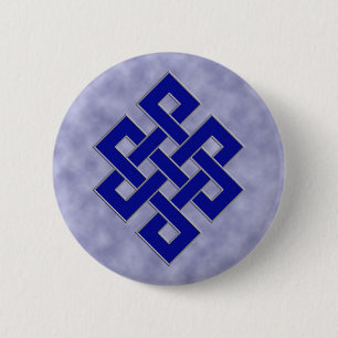 Ewiger Knoten auf Wolken-Knopf Button