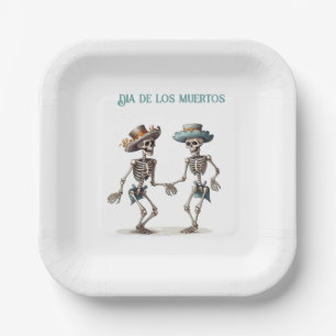 Ewiger Tanz Dia de los Muertos Calaveras Pappteller