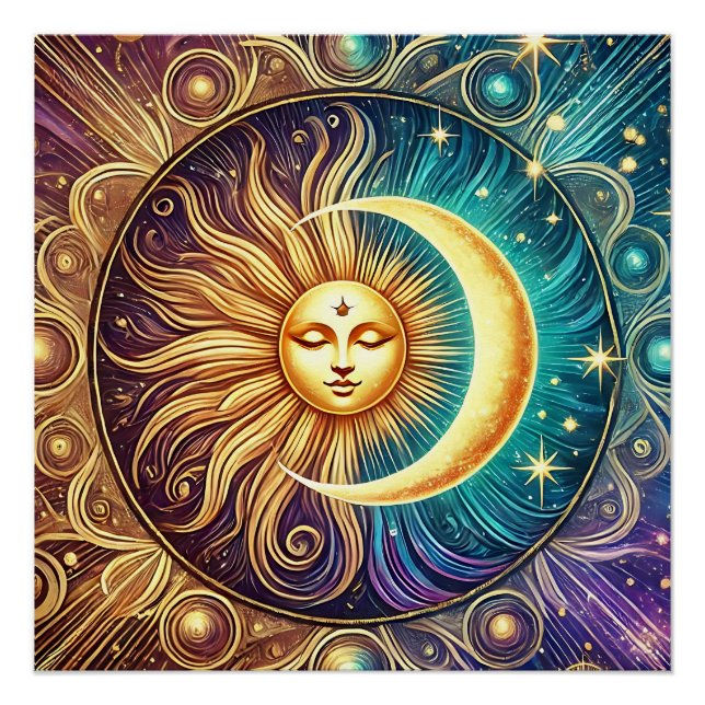 Ewiger Tanz von Sonne und Mond Poster (Vorderseite)