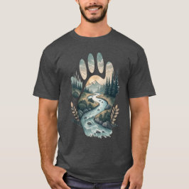 Ewiger Teich: Hand an Paw River Connection T-Shirt