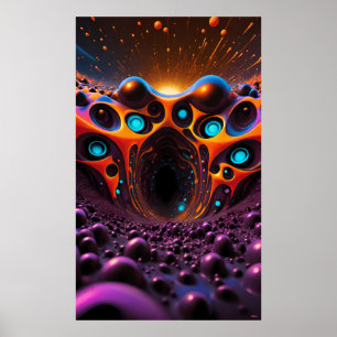 Ewiger Tunnel zu Morgen - Ken Gage Art Poster