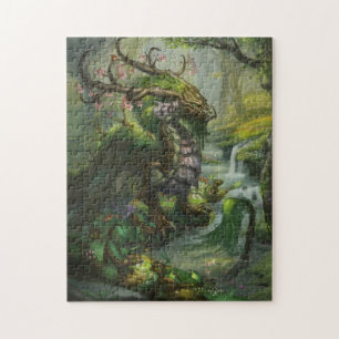 Ewiges Frühlings-Drache-Puzzlespiel