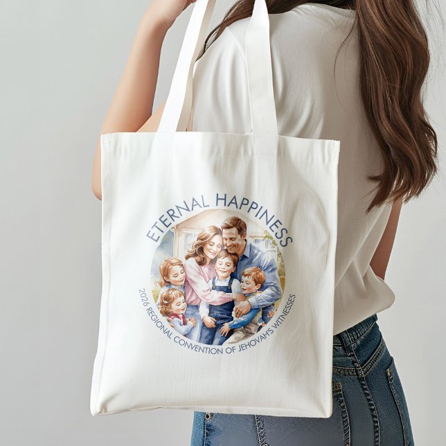 Ewiges Glück Familie Kinder und Erwachsene Tragetasche (Von Creator hochgeladen)