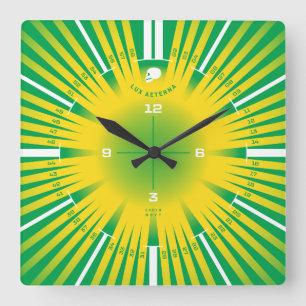 Ewiges Licht Quadratische Wanduhr