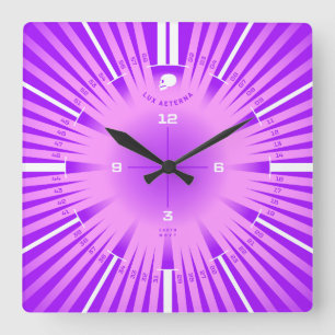 Ewiges Licht Quadratische Wanduhr
