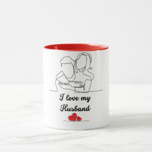 Ewiges Liebesemblem: Ich liebe meinen Mann Tasse