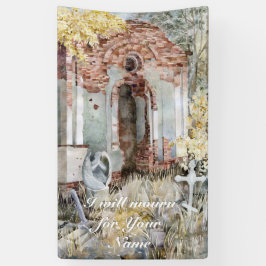 Ewiges Schweigen im Friedhof Banner