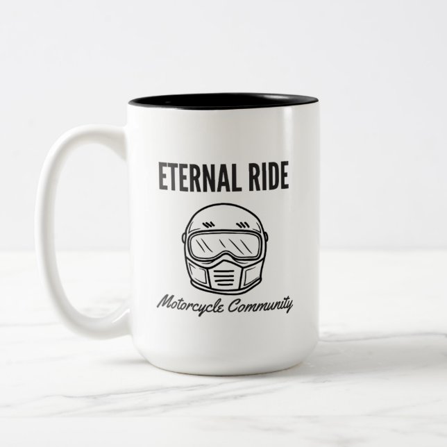 Ewiges Shirt Zweifarbige Tasse (Links)