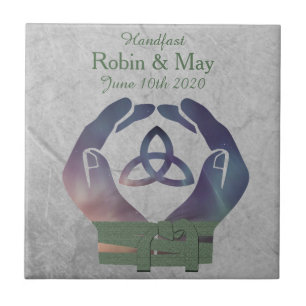 Ewigkeit Handfasting Andenken-Fliesen-Geschenk Fliese