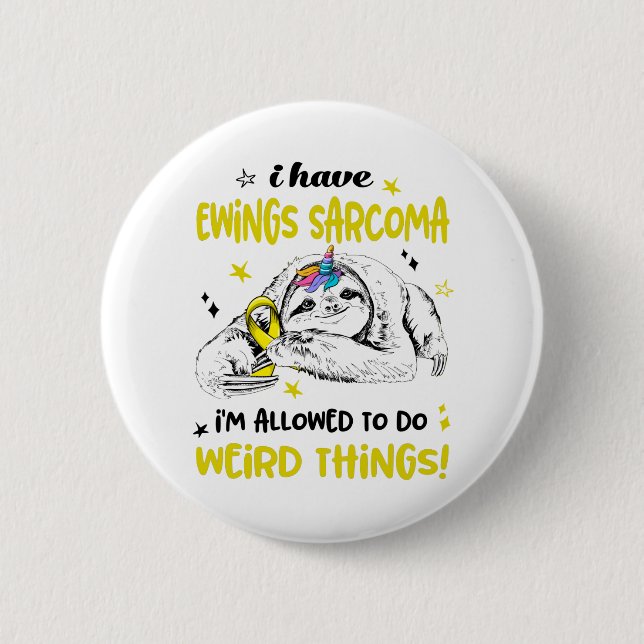 Ewings Sarcoma Awareness Month Ribbon Geschenke Button (Vorderseite)