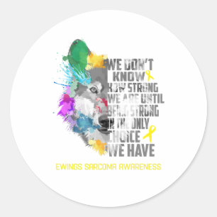 Ewings Sarcoma Awareness Ribbon-Fördergeschenke Runder Aufkleber
