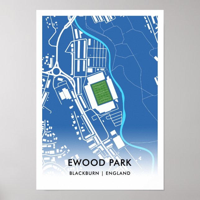 Ewood Park Poster - Zuhause von Blackburn Rovers (Vorne)