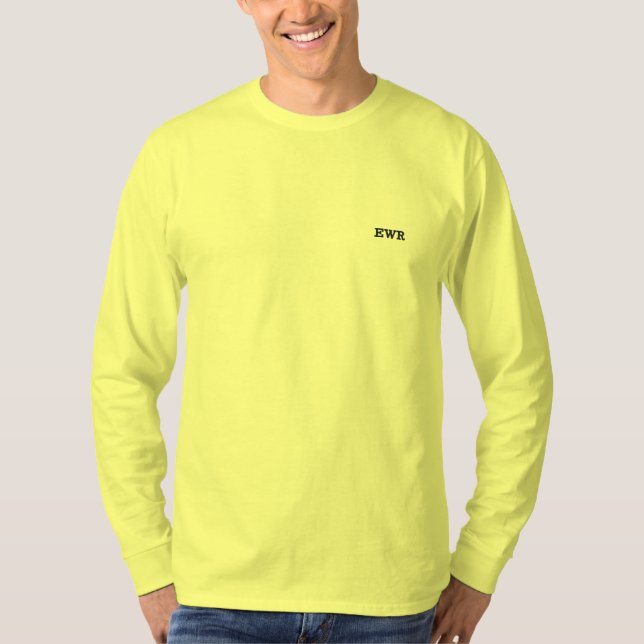 EWR Neon Besticktes Langarmshirt (Vorderseite)