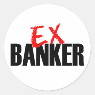 EX BANKER-LICHT RUNDER AUFKLEBER