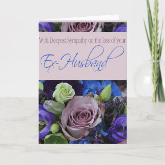 Ex-Ehemann Verlust Rose Beileid Card Karte