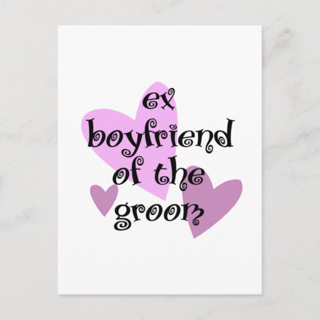 Ex-Freund des Grooms Postkarte (Vorderseite)