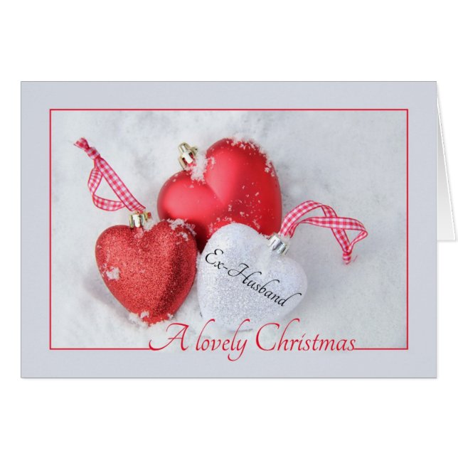 Ex-Husband Weihnachtskarte (Vorderseite (Horizontal))