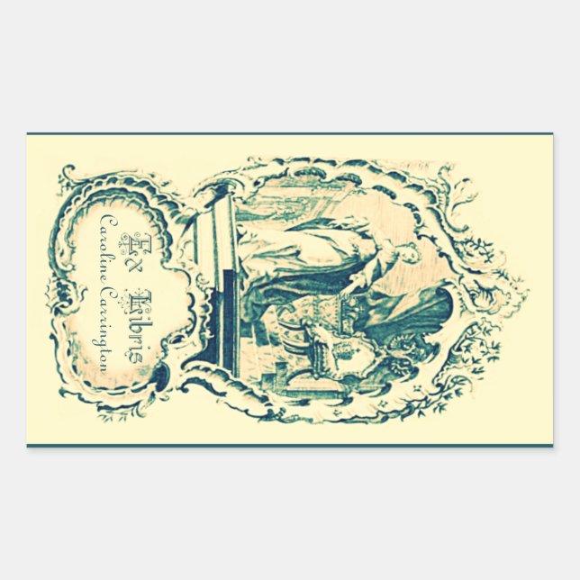Ex Libris Aufkleber (Vorderseite)