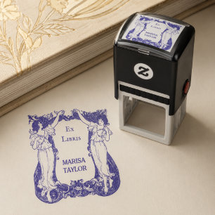 Ex Libris Buchkunst Art Nouveau Buchliebhaber Desi Permastempel