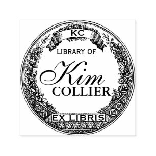 Ex Libris - Buchzeichen Briefmarke - Individuell Permastempel