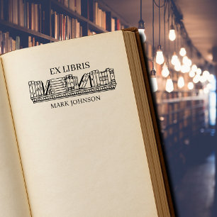 EX libris exlibris Bibliothek Buchzeichen Biblioth Gummistempel