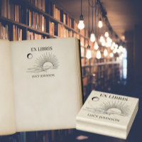 EX libris exlibris Bibliothek Buchzeichen Sonnenmo