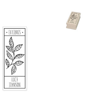 EX libris exlibris Bücherbibliothek Buchzeichen Gummistempel