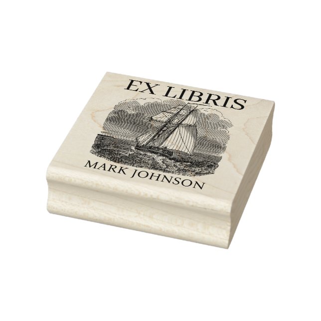 EX libris exlibris Buchzeichen der Bücherbibliothe Gummistempel (Stempel)