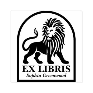 Ex Libris - Lion Gummistempel