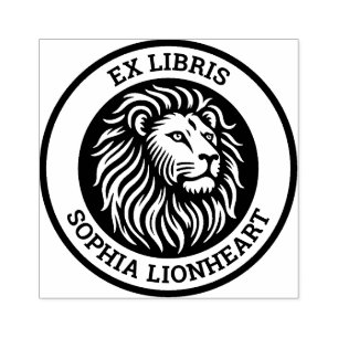 Ex Libris - Löwe Gummistempel