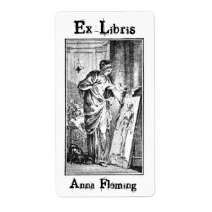Ex Libris Malerei-Dame