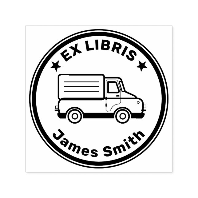Ex Libris mit Auto Permastempel (Design)