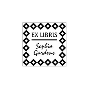 Ex Libris Moderne Briefmarke Gummistempel